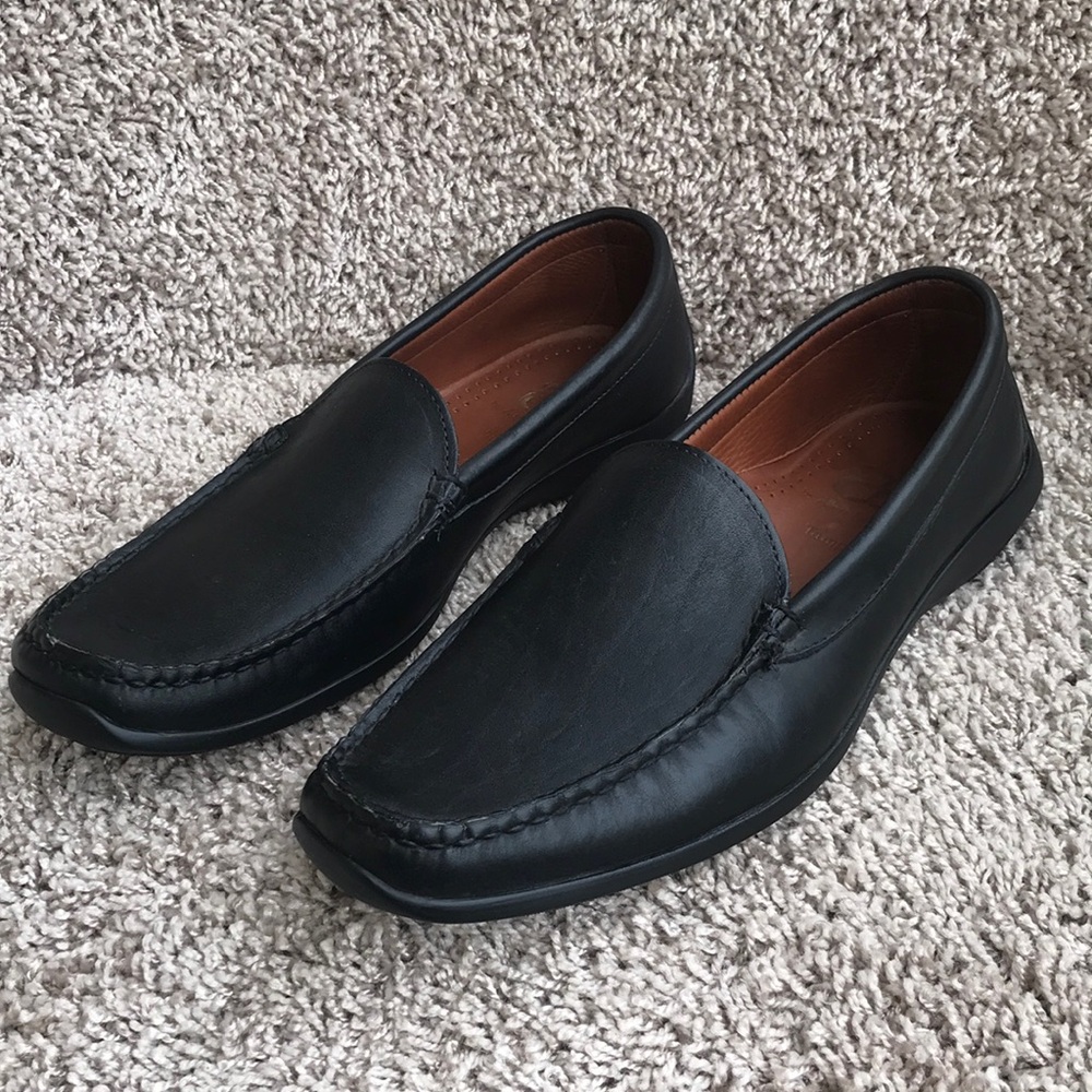 Allen Edmonds Men’s Tampa Black Leather Driving  Loafers size 9 1/2 D